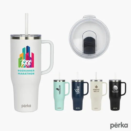Perka® Kempton 40 oz. Double Wall Stainless Steel Travel Mug