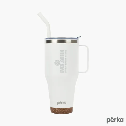 Perka® Hartford 40 oz. Double Wall Stainless Steel Travel Mug — view 6