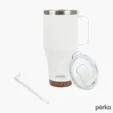 Perka® Hartford 40 oz. Double Wall Stainless Steel Travel Mug — view 7