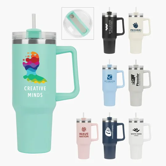 Sovrano Riley 40 oz. Double Wall Stainless Steel Travel Mug