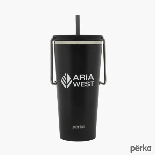 Perka® Gibson 20 oz. Double Wall Recycled Stainless Steel Travel Mug — view 3