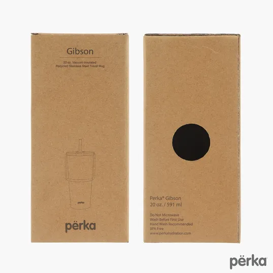 Perka® Gibson 20 oz. Double Wall Recycled Stainless Steel Travel Mug — view 7