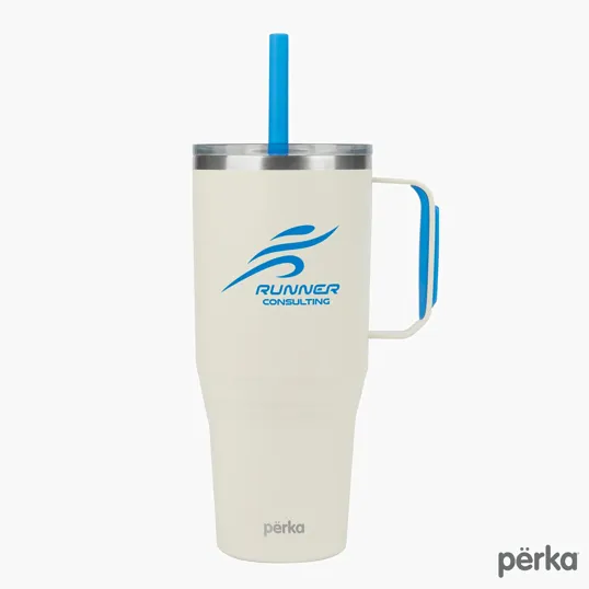 Perka® Portofino 36 oz. Double Wall Recycled Stainless Steel Travel Mug — view 21
