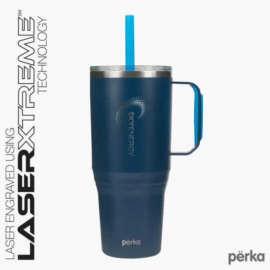 Perka® Portofino 36 oz. Double Wall Recycled Stainless Steel Travel Mug — view 32