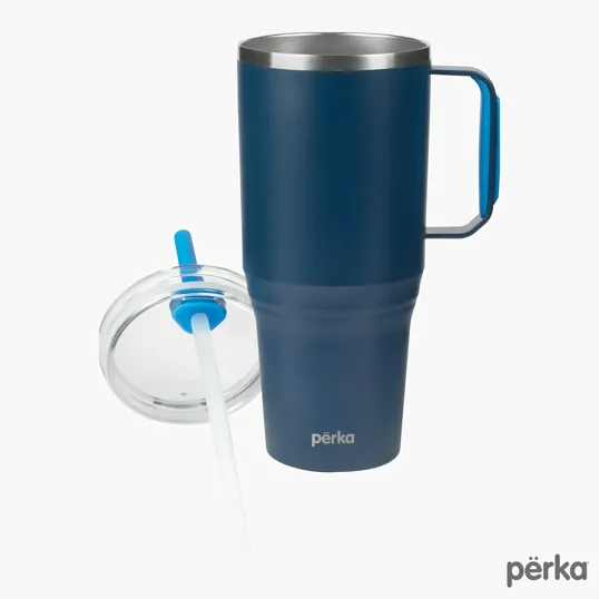 Perka® Portofino 36 oz. Double Wall Recycled Stainless Steel Travel Mug — view 37