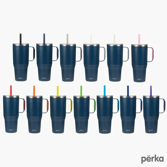 Perka® Portofino 36 oz. Double Wall Recycled Stainless Steel Travel Mug — view 38