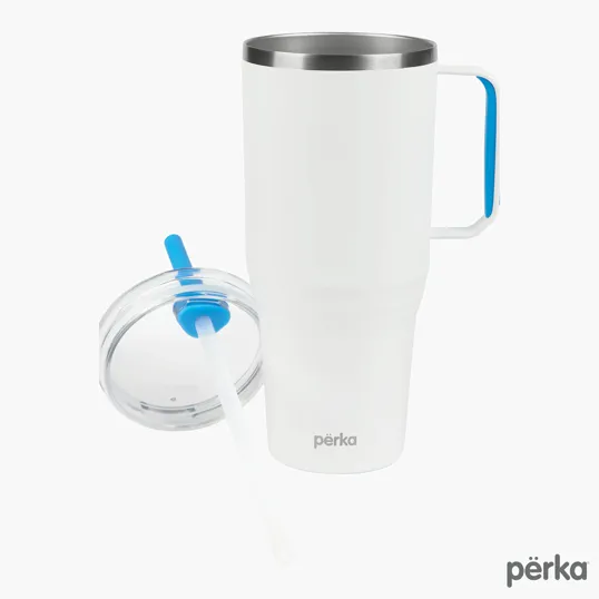 Perka® Portofino 36 oz. Double Wall Recycled Stainless Steel Travel Mug — view 46