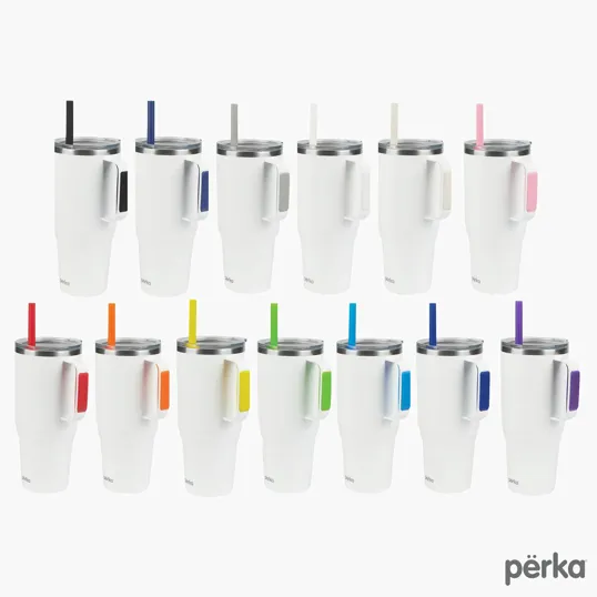Perka® Portofino 36 oz. Double Wall Recycled Stainless Steel Travel Mug — view 47
