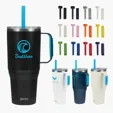 Perka® Portofino 36 oz. Double Wall Recycled Stainless Steel Travel Mug — view 4
