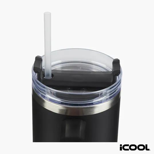 iCOOL® Borrego 40 oz. Double Wall Stainless Steel Travel Mug with Speaker — view 6