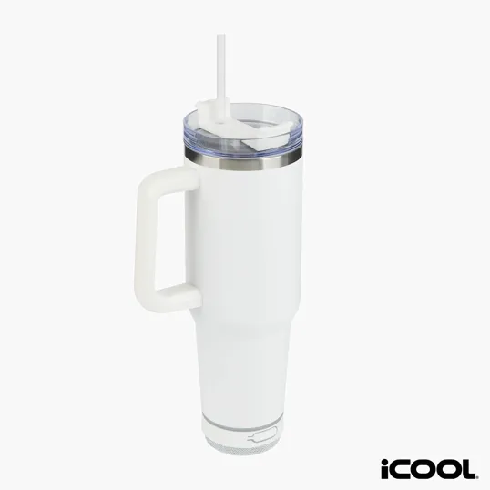iCOOL® Borrego 40 oz. Double Wall Stainless Steel Travel Mug with Speaker — view 11