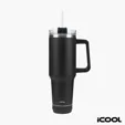 iCOOL® Borrego 40 oz. Double Wall Stainless Steel Travel Mug with Speaker — view 3