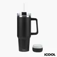 iCOOL® Borrego 40 oz. Double Wall Stainless Steel Travel Mug with Speaker — view 5