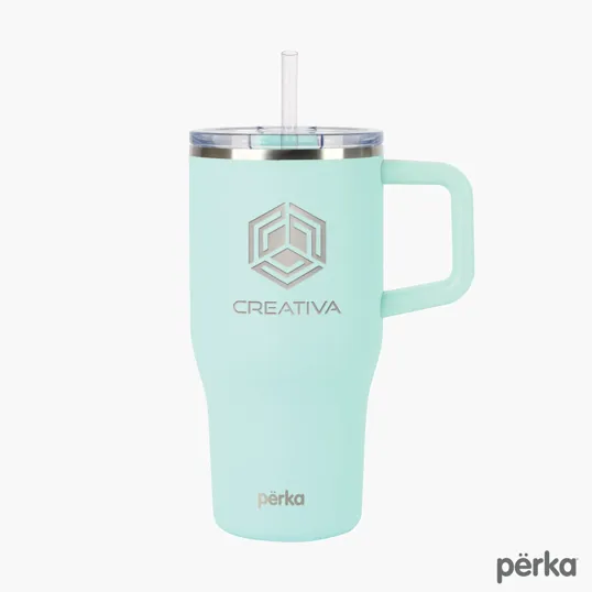 Perka® Myrton 20 oz. Recycled Stainless Steel Travel Mug — view 3
