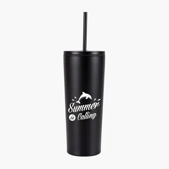 Sovrano Bayard 24 oz. Double Wall Steel/PP Liner Straw Tumbler — view 2