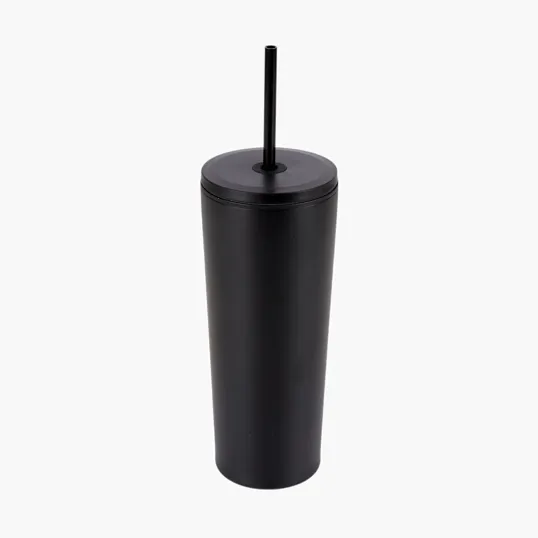 Sovrano Bayard 24 oz. Double Wall Steel/PP Liner Straw Tumbler — view 3