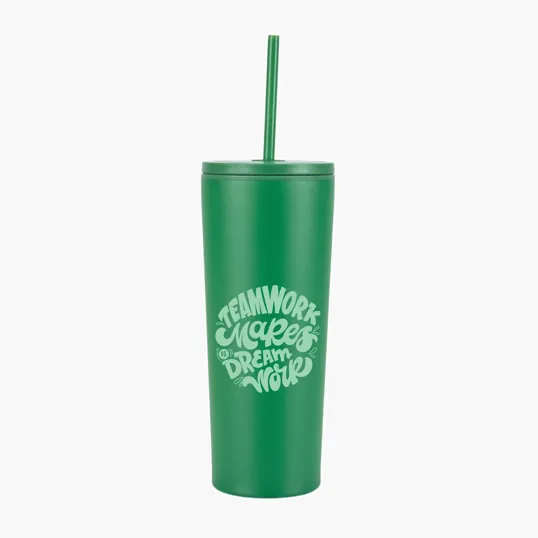 Sovrano Bayard 24 oz. Double Wall Steel/PP Liner Straw Tumbler — view 5