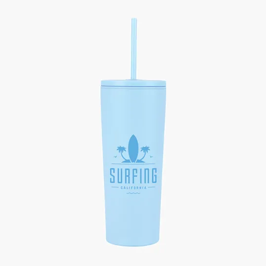 Sovrano Bayard 24 oz. Double Wall Steel/PP Liner Straw Tumbler — view 10