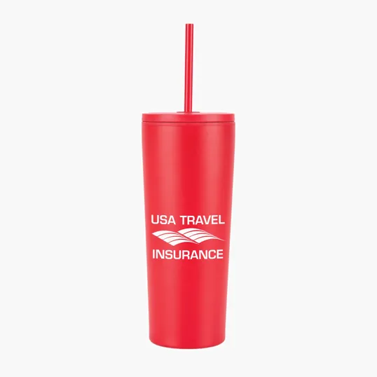 Sovrano Bayard 24 oz. Double Wall Steel/PP Liner Straw Tumbler — view 16