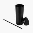 Sovrano Bayard 24 oz. Double Wall Steel/PP Liner Straw Tumbler — view 4