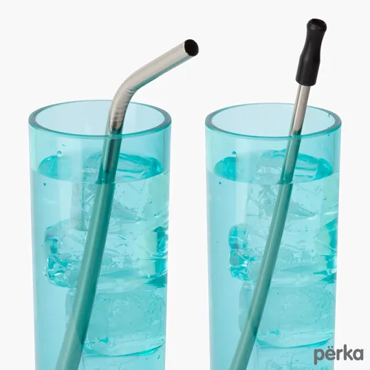 Perka® Avila 5-Piece Stainless Steel Straw Set — view 6