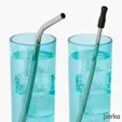 Perka® Avila 5-Piece Stainless Steel Straw Set — view 6