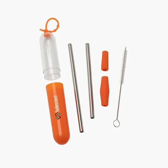 Paloma 5-Piece Stainless Steel Straw Set — view 18