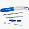 Paloma 5-Piece Stainless Steel Straw Set — view 6