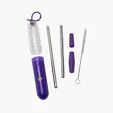 Paloma 5-Piece Stainless Steel Straw Set — view 11