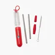 Paloma 5-Piece Stainless Steel Straw Set — view 14