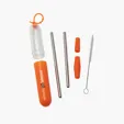 Paloma 5-Piece Stainless Steel Straw Set — view 18