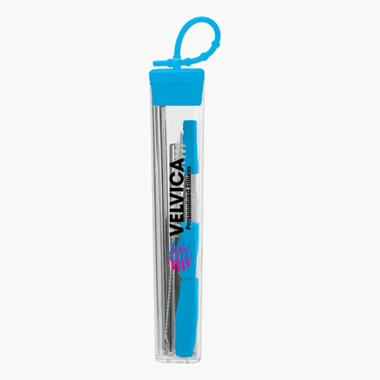 Valumark Cosmopolitan 7-Piece Stainless Steel Straw Set — view 7