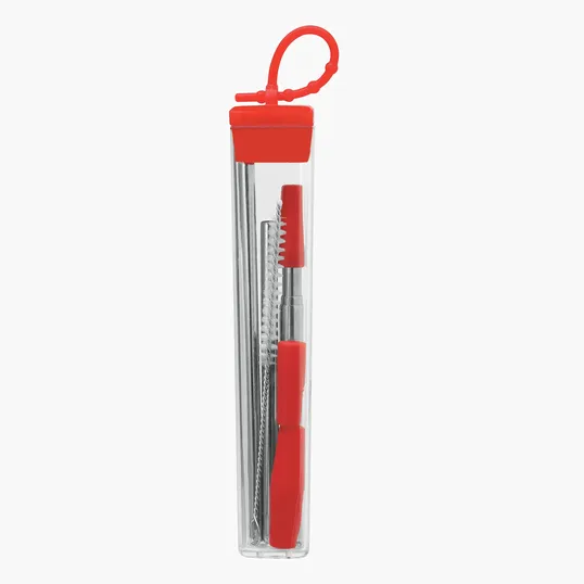 Valumark Cosmopolitan 7-Piece Stainless Steel Straw Set — view 12