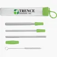 Valumark Cosmopolitan 7-Piece Stainless Steel Straw Set — view 2