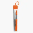 Valumark Cosmopolitan 7-Piece Stainless Steel Straw Set — view 14
