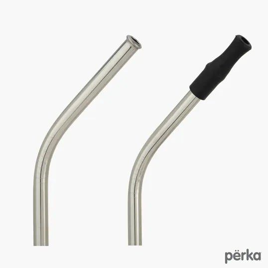Perka® Castellana 6-Piece Stainless Steel Straw & Utensil Set — view 6
