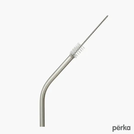 Perka® Castellana 6-Piece Stainless Steel Straw & Utensil Set — view 7