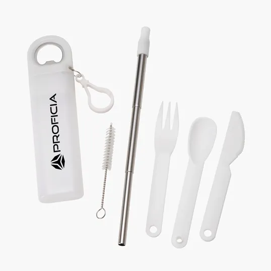 Griffith 3-in-1 Metal Straw, Cutlery Set & Bottle Opener — view 25