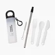 Griffith 3-in-1 Metal Straw, Cutlery Set & Bottle Opener — view 2
