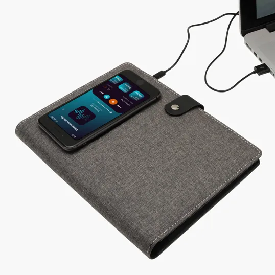 Sovrano Navigate Notebook with Wireless Phone Charger — view 7