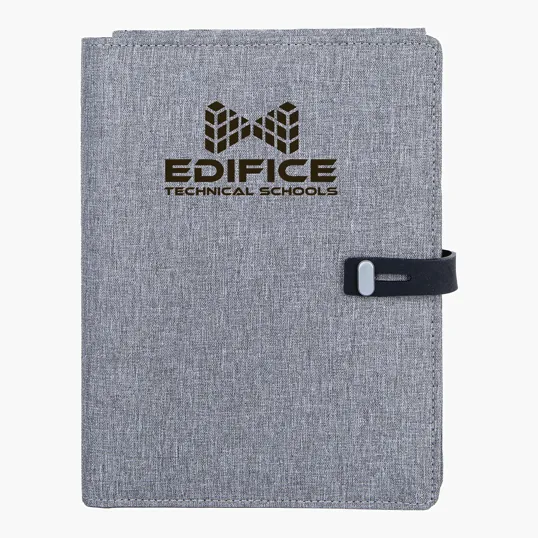 Sovrano Binghamton RPET Padfolio with Wireless Phone Charger — view 2