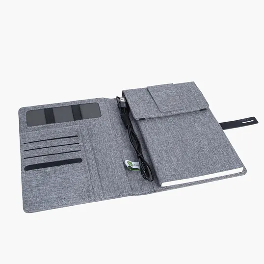 Sovrano Binghamton RPET Padfolio with Wireless Phone Charger — view 5