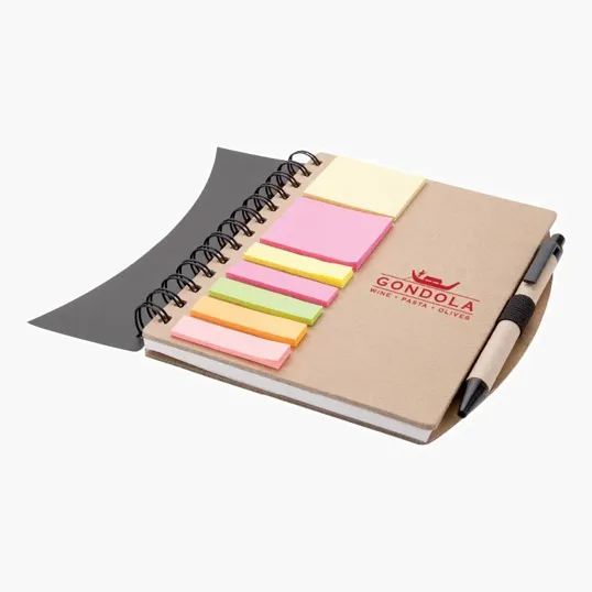 Sovrano Broome Junior Notebook with Pen, Flags & Sticky Notes