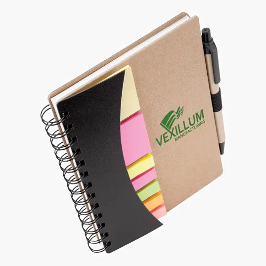 Sovrano Broome Junior Notebook with Pen, Flags & Sticky Notes — view 3