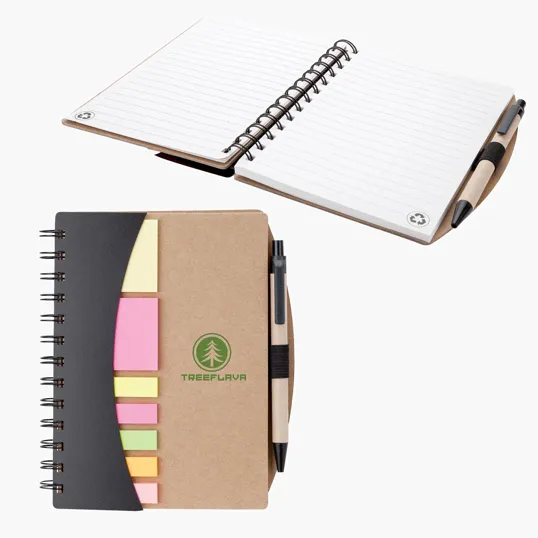 Sovrano Broome Junior Notebook with Pen, Flags & Sticky Notes — view 4