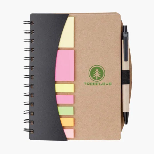 Sovrano Broome Junior Notebook with Pen, Flags & Sticky Notes — view 5