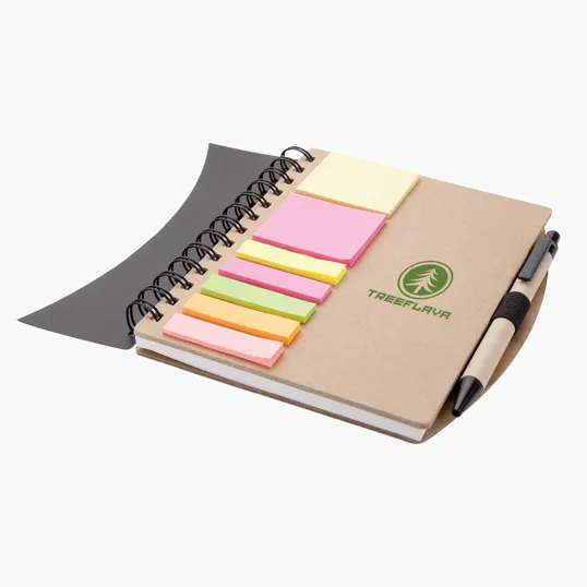 Sovrano Broome Junior Notebook with Pen, Flags & Sticky Notes — view 8