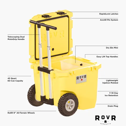 RovR® RollR® 45qt Wheeled Hard Cooler — view 25