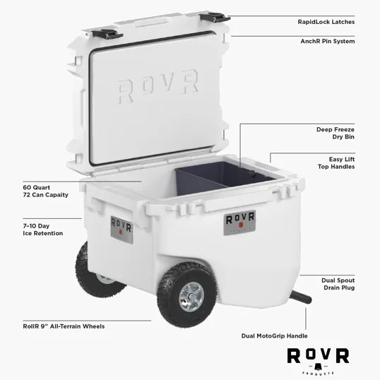 RovR® RollR® 60qt Wheeled Hard Cooler — view 8