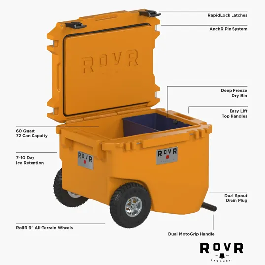 RovR® RollR® 60qt Wheeled Hard Cooler — view 16